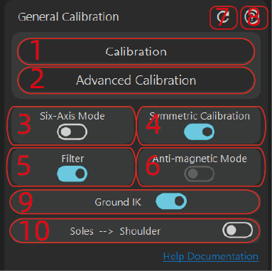Calibration Panel